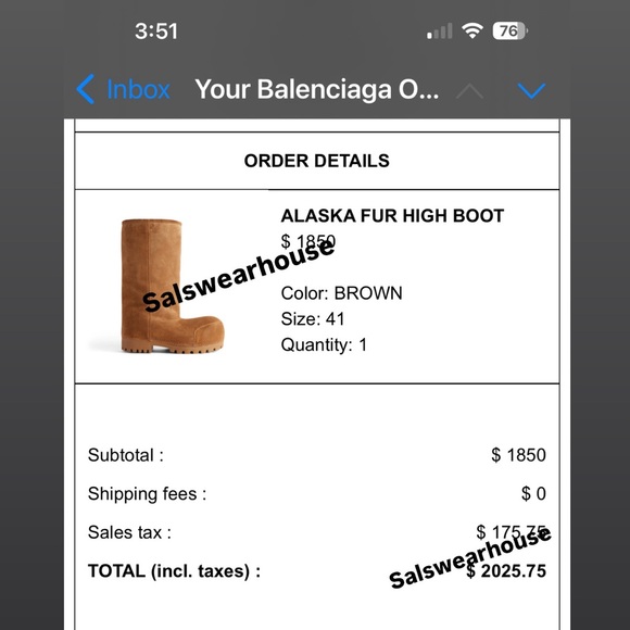 Balenciaga Alaska Fur High Boots - Picture 5 of 5